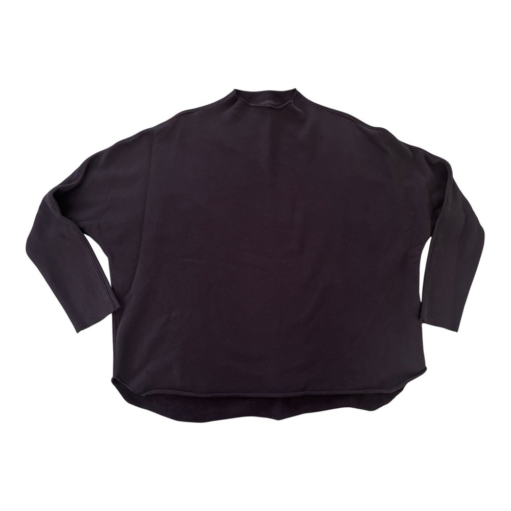 Frank & Eileen Sweatshirt Womens Medium Brown Capelet Tee Lab Raw Edge USA